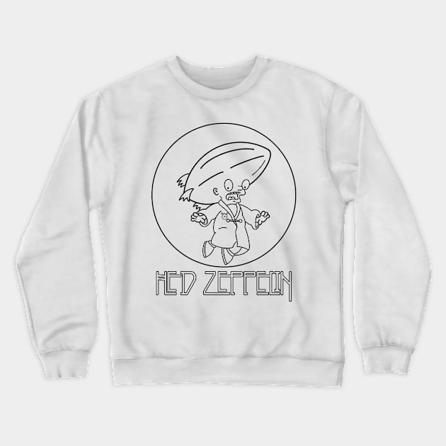 Hed Zeppelin - Black Crewneck Sweatshirt by DemBoysTees